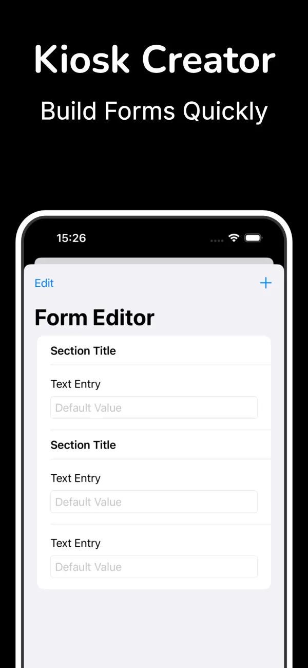 #3. Kiosk Form Builder (iOS) By: Volodymyr Oliennikov