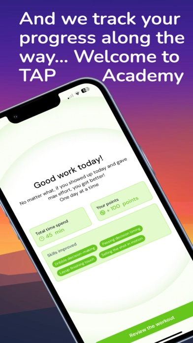 TAP Academy App iPhone screenshot 5 - Sports app