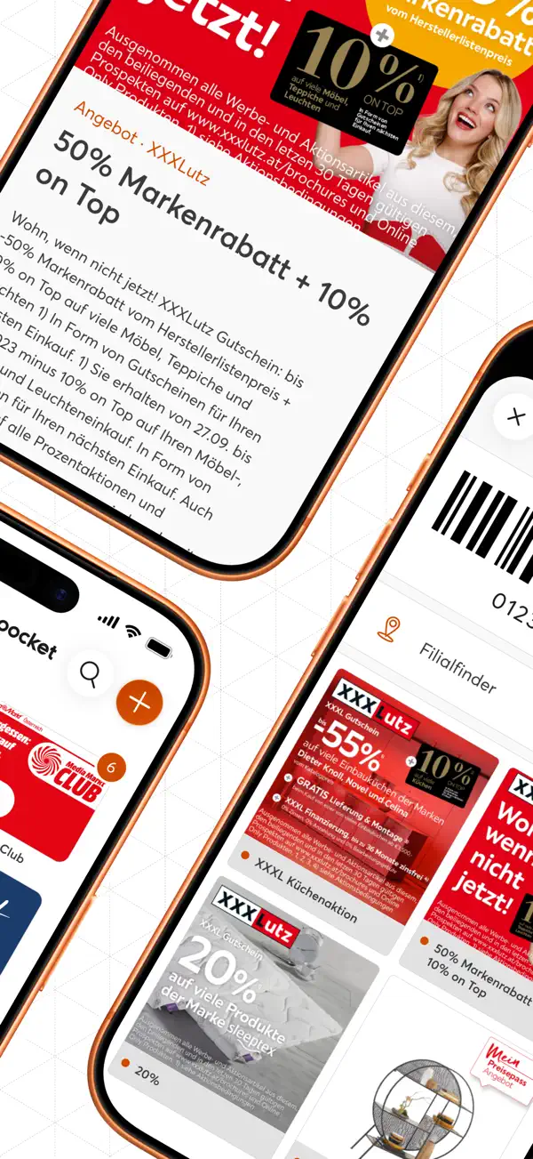 mobile-pocket Kundenkarten iPhone App Screenshot 2 – Shopping