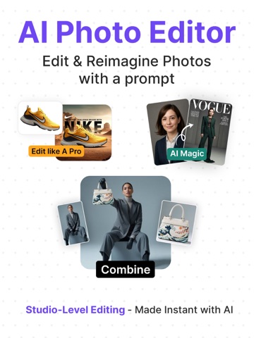 AI Photo Editor & Image Art iPad screenshot