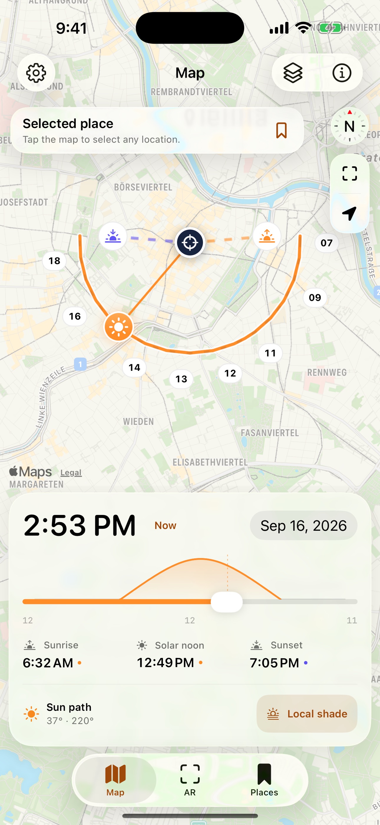 Screenshot 1 of ShadeClock