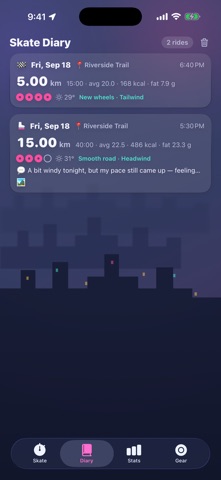 Rollog: Inline Skate Tracker Screenshot 3 of 5