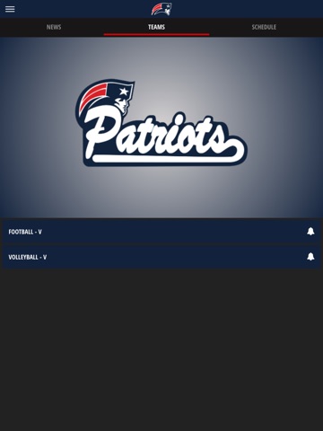 Homewood Athletics iPad screenshot