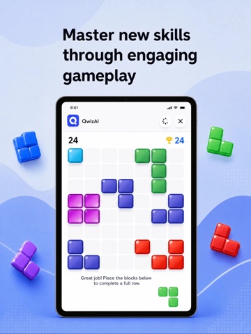 QwizAI: AI Flashcards: Ask iPad screenshot
