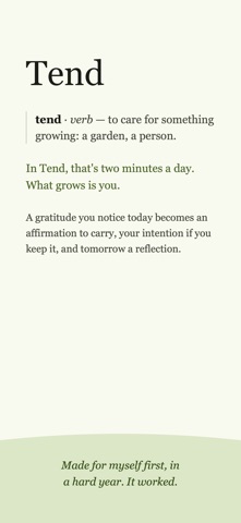 Tend: Gratitude & Affirmations Screenshot 8 of 8