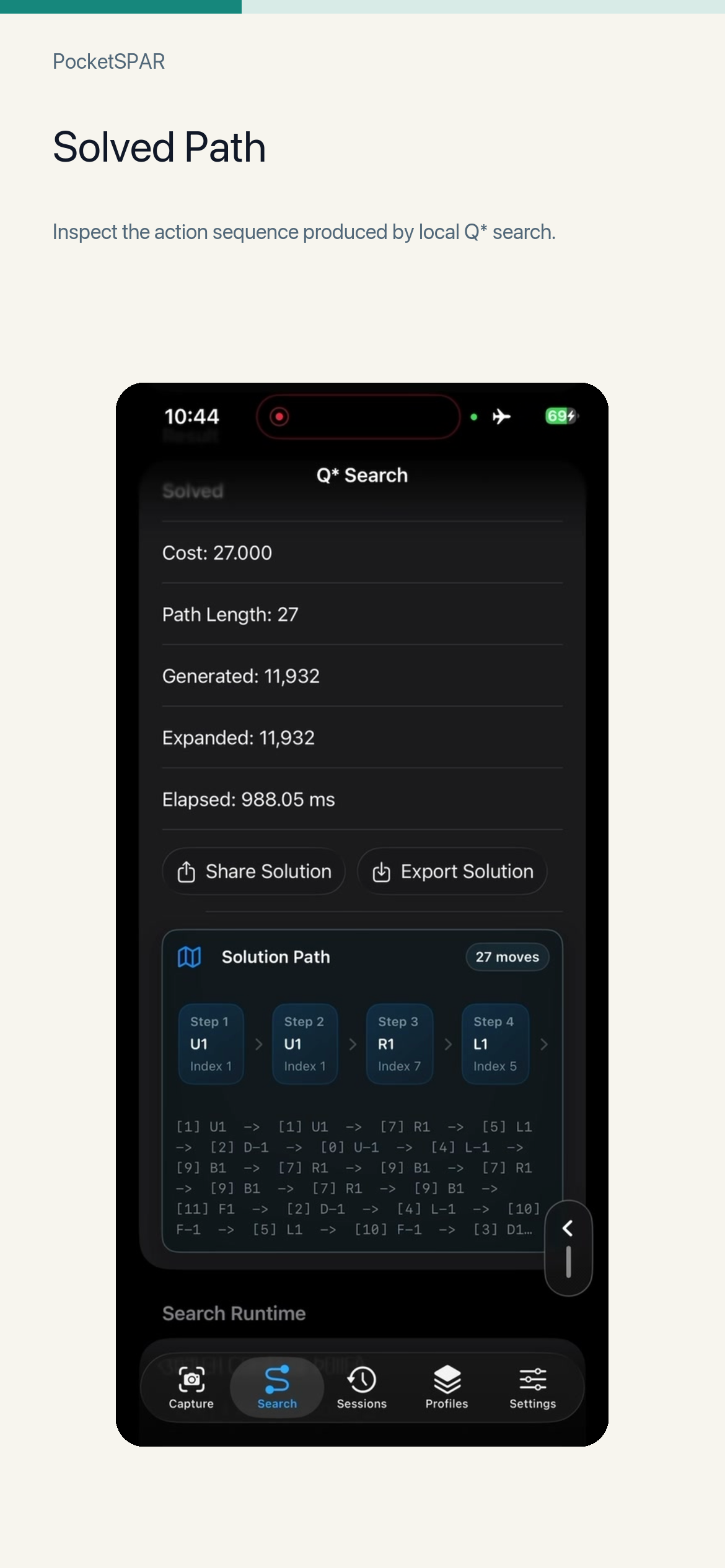 PocketSPAR screenshot 5