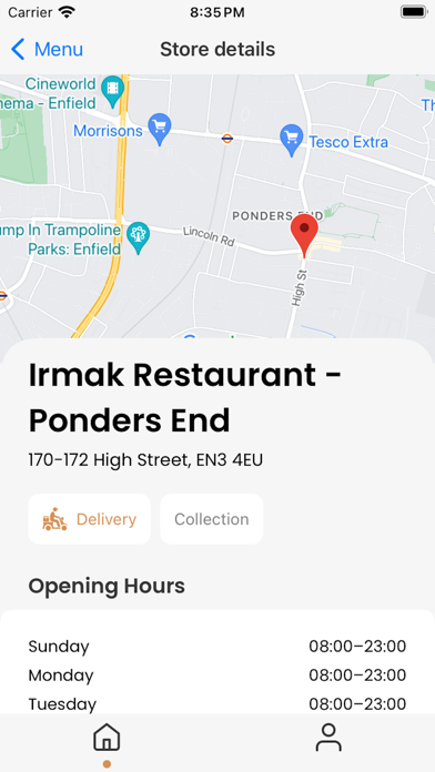 Irmak Restaurant Screenshot