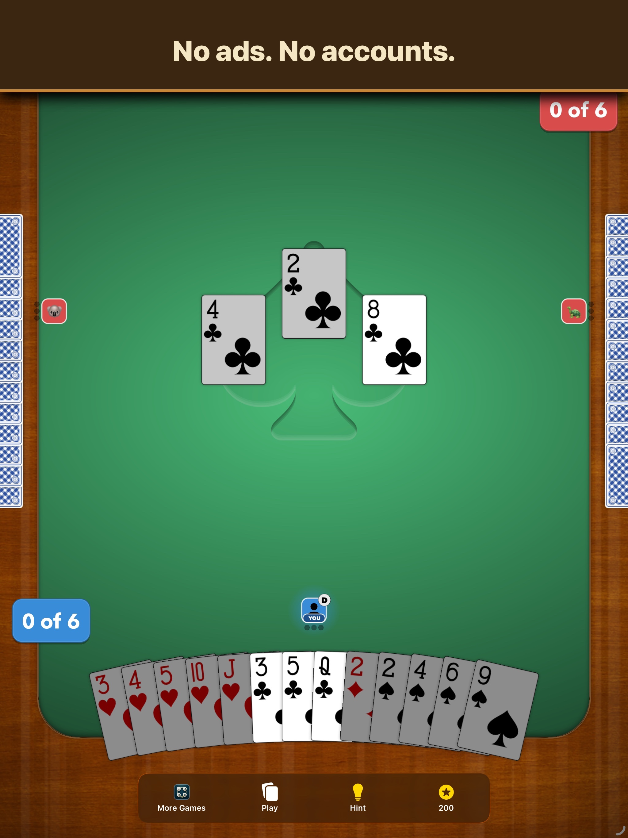 Spades: No Ads screenshot 9