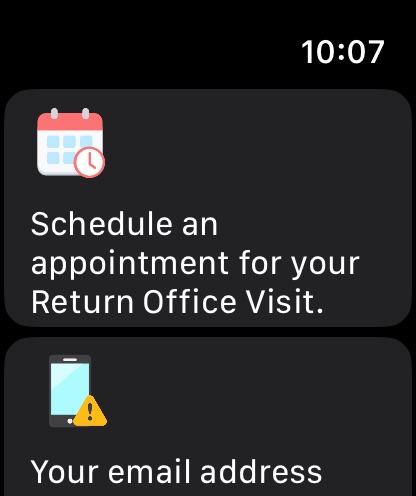 Apple Watch screenshot
