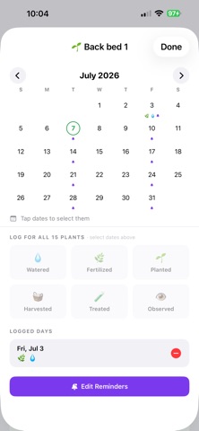 Furrow Garden & Plant ID iPhone screenshot