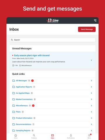 Hi-Line Cooperative Portal iPad screenshot