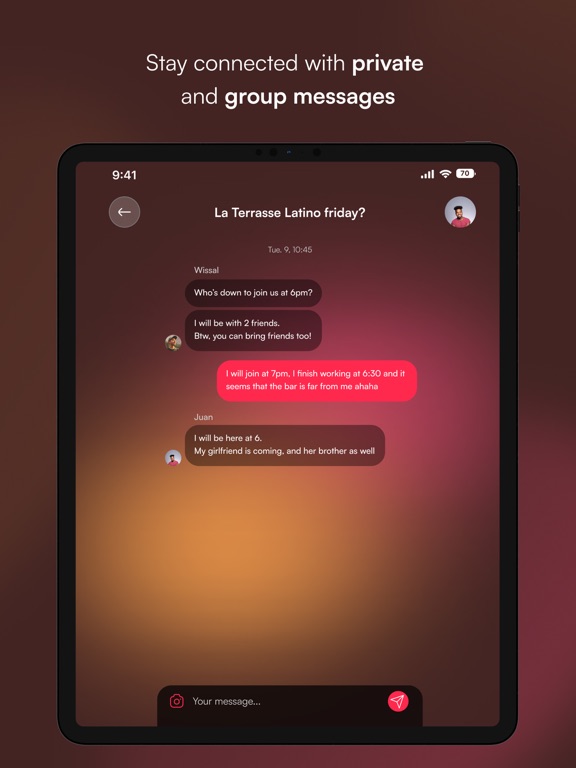 Nighters iPad screenshot 4 - Social Networking app