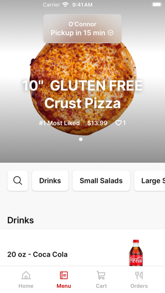 Screenshot 1 of Mattenga's Pizzeria App