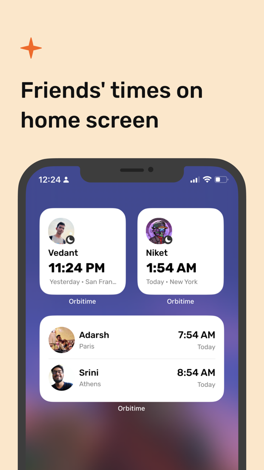#6. World clock widget - Orbitime (iOS) 来自: Kaushik Murali