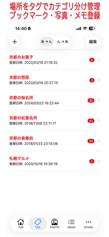 Place Memo のスクリーンショット