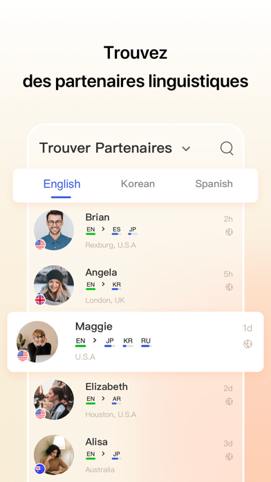 Screenshot #2 pour HelloTalk: Apprendre la langue