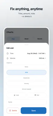 Bladder Diary - Pee & Void Log screenshot 4