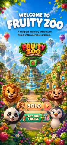 Fruity Zoo: Animal Memory Game Screenshot 4 of 5