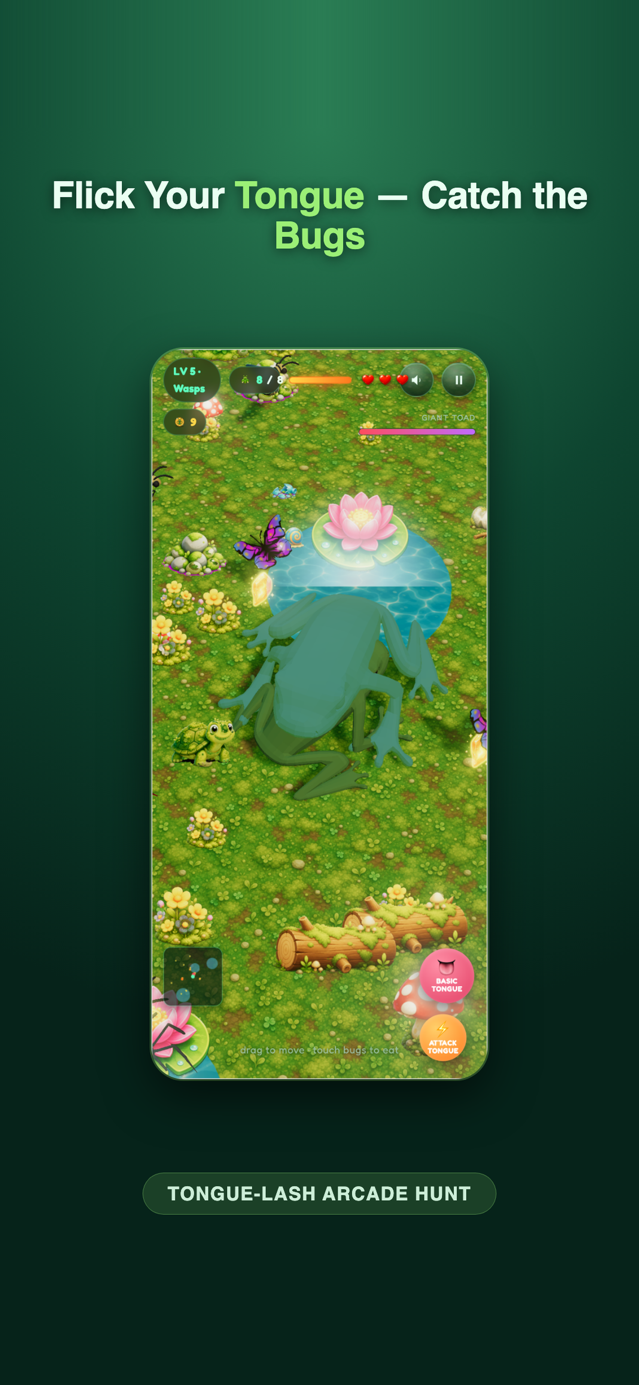 Hyper Toad: Frog Tongue Arcade screenshot 2