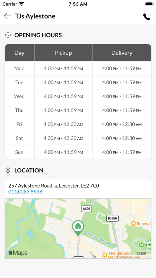 #5. TJs Aylestone (iOS) 由: ACIKGOZ FERDI