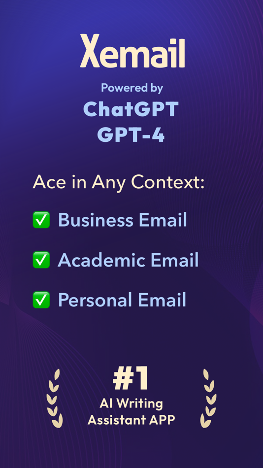 #1. AI Email Generator: Xemail (iOS) Podle: Lighter Life Limited