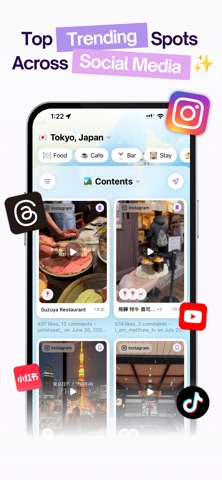 Voyla! Map Your Social Feeds screenshot