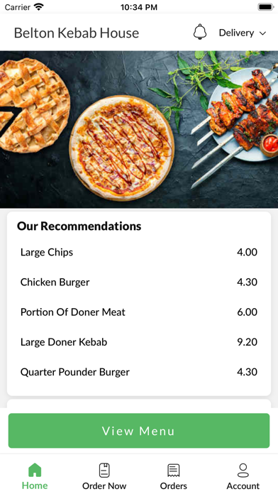 Belton Kebab House Station Rd Screenshot