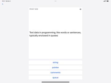 Qsets: Active Recall Study iPad screenshot