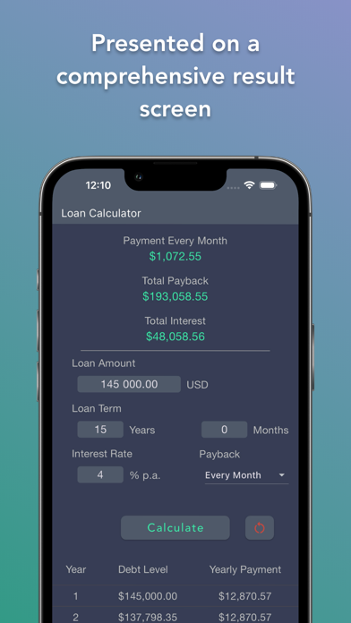 Compound Interest Calculator A Screenshot