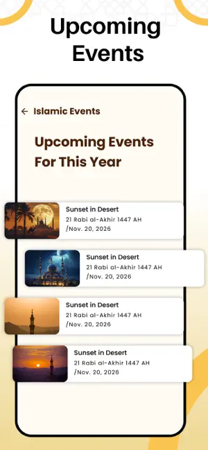 Islamic Hijri Calendar 2026 iPhone screenshot 5