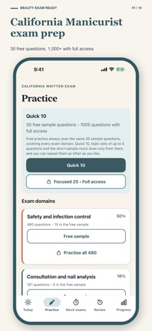 CA Nail Tech State Board Prep screenshot 1