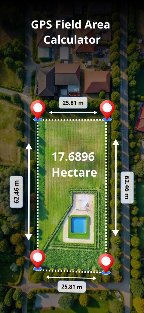 GPS Land Area Measure on Map - Utilities App | MWM