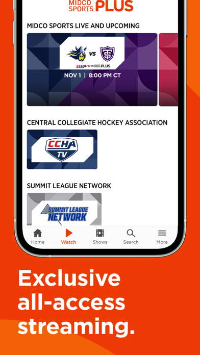 Midco Sports Plus Screenshot