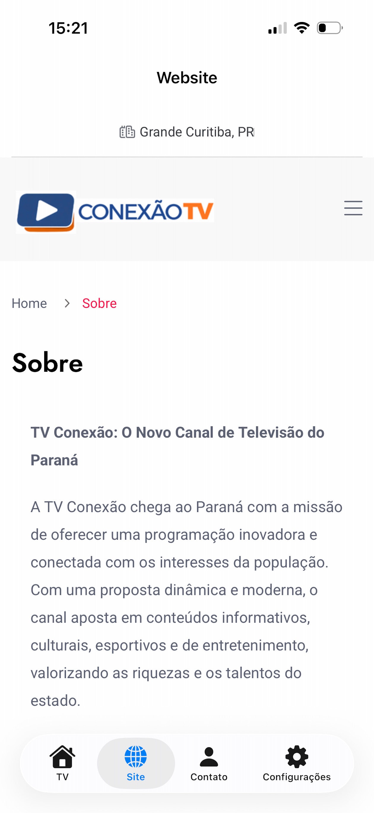 Screenshot 2 of Conexão TV Paraná