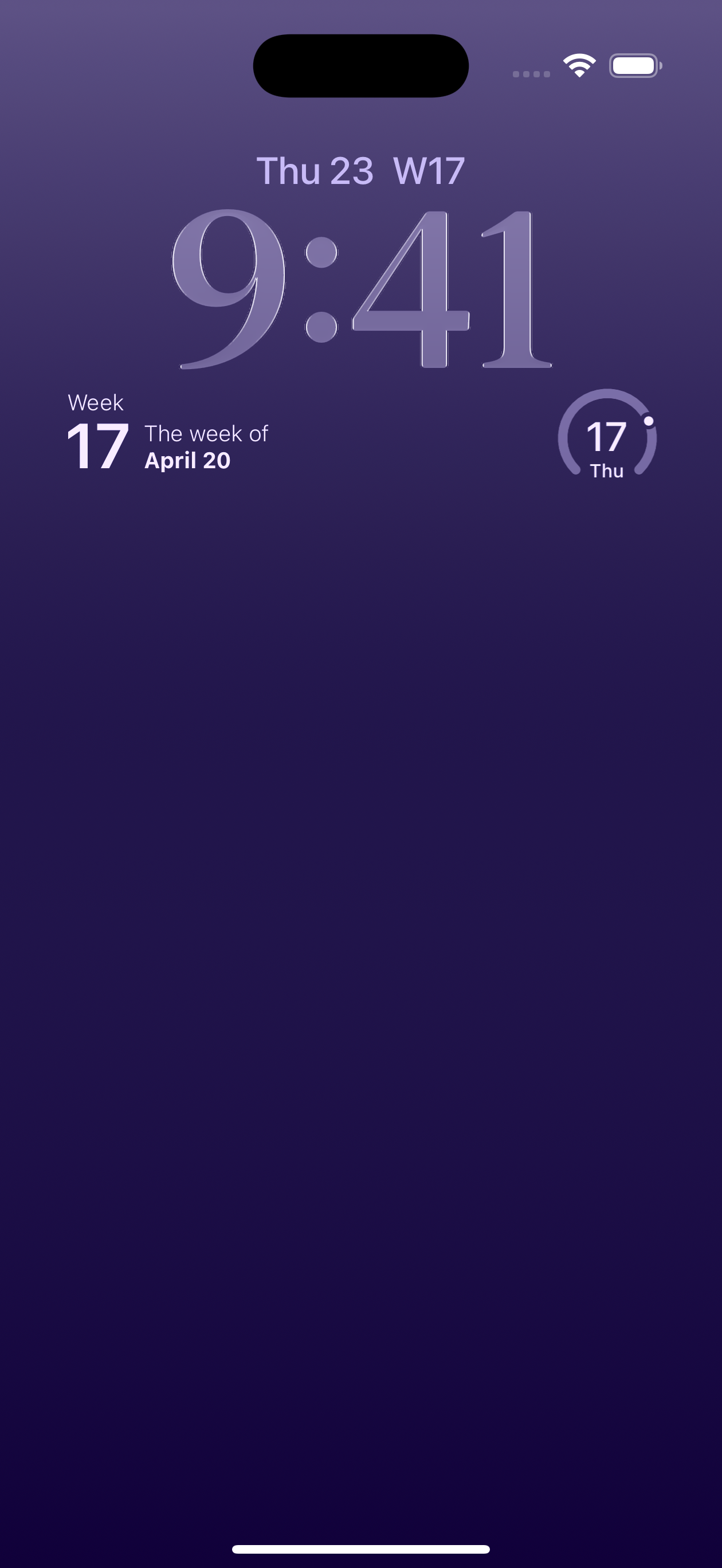 Weeklet - Week Number