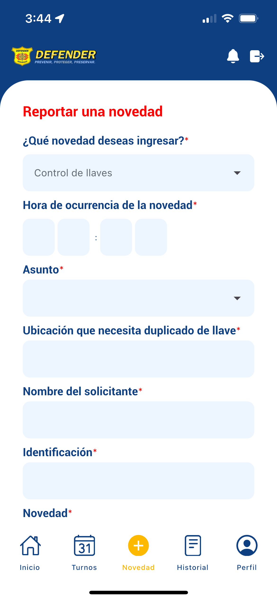 Defender seguridad