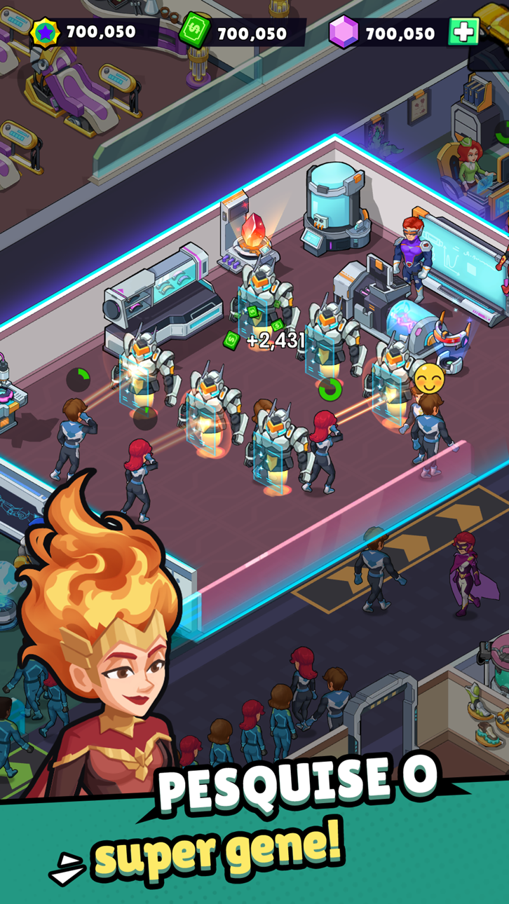 Idle Superpower School iOS Mod IPA screenshot 2 - iOS game interface