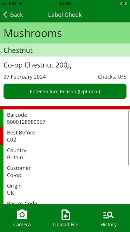 Label Verification by Consus