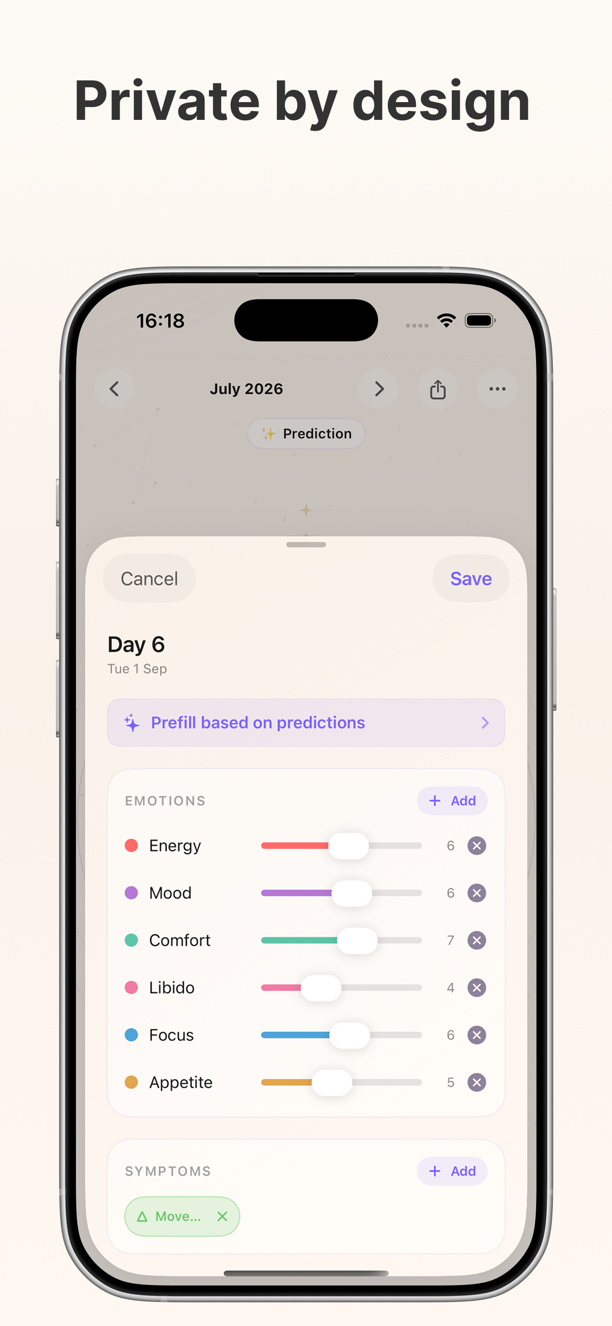 Moonwave: Period Tracker screenshot 2