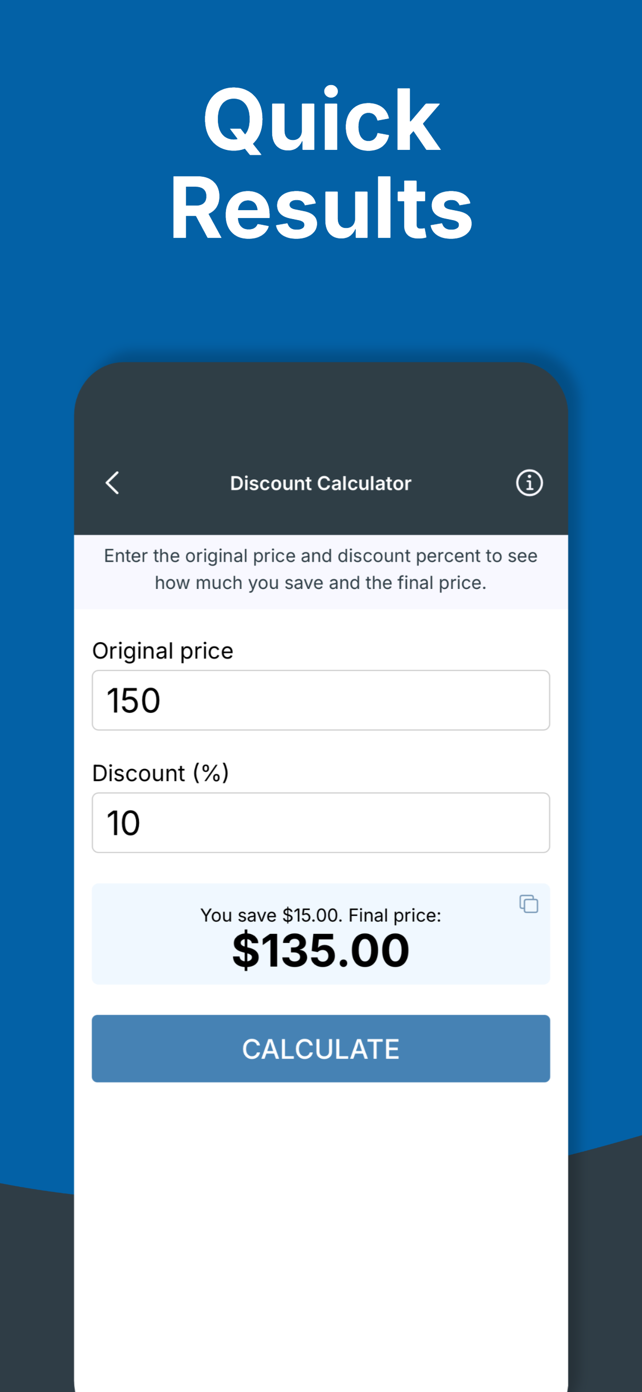 Percentage Calculator - Metis screenshot 3