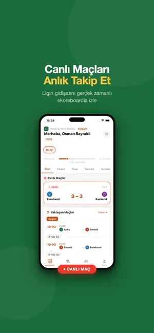 TenisLig iPhone screenshot 1