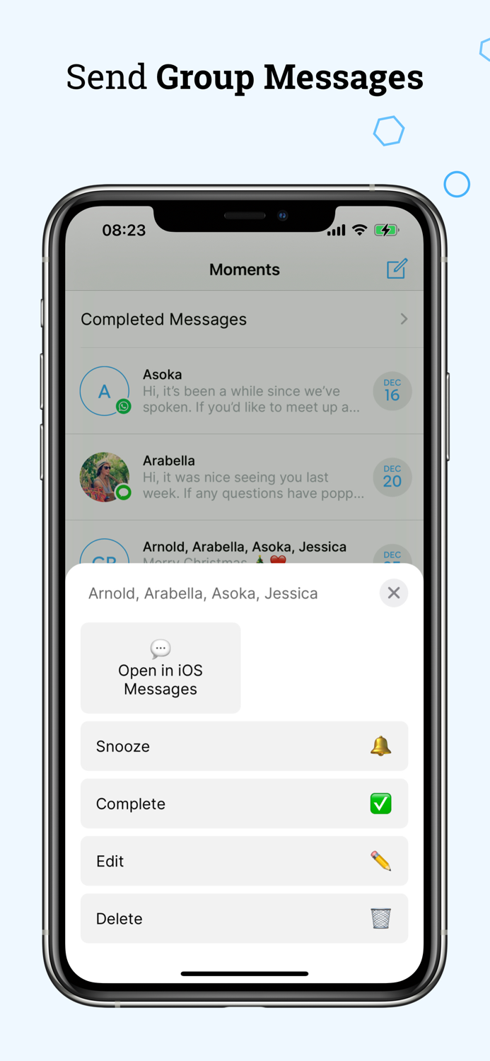 Scheduled for Messages  WA