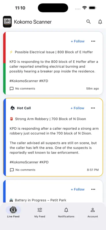 Kokomo Scanner screenshot 2 of 4