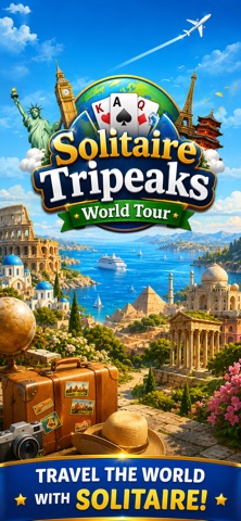 Solitaire Tripeaks:World Tour iPhone screenshot