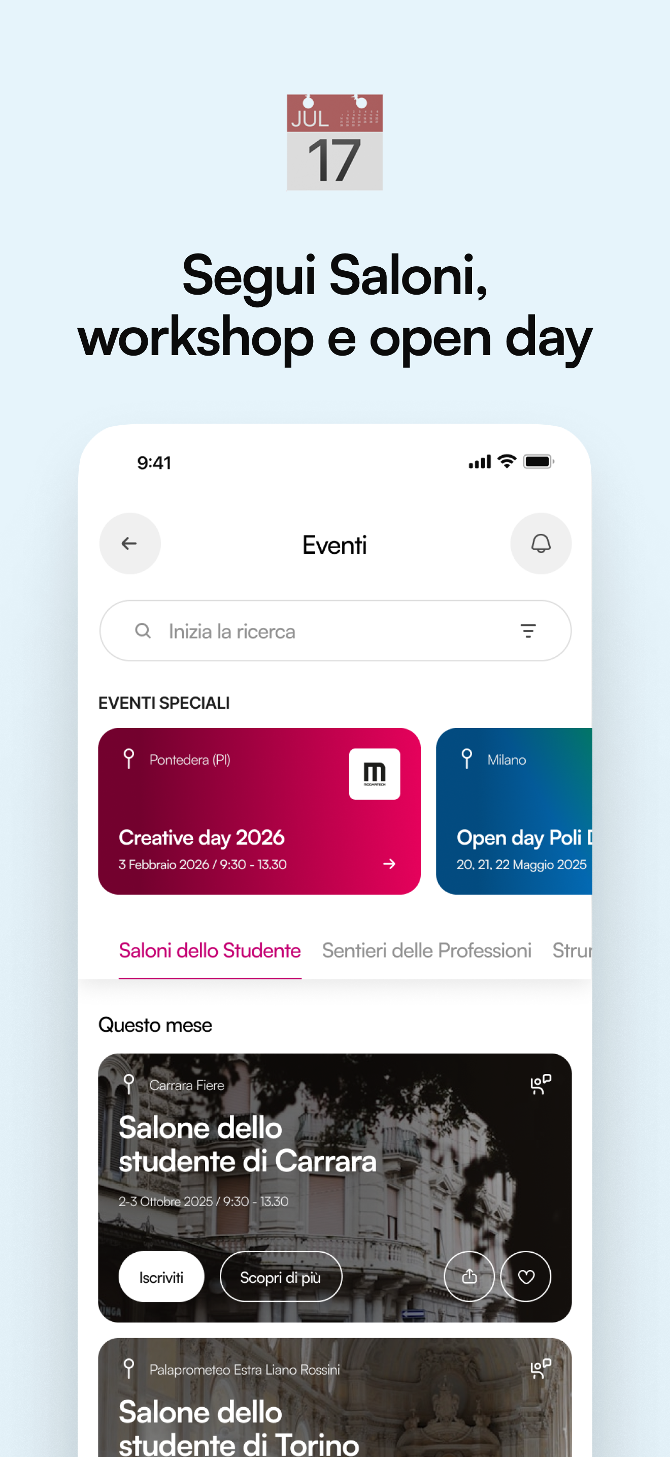 CampusHub: corsi eventi e test