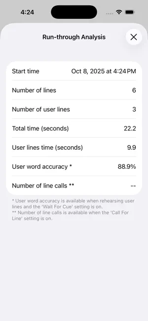 Run-Through: Line Rehearser screenshot 3