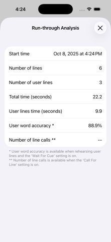 Run-Through: Line Rehearser screenshot