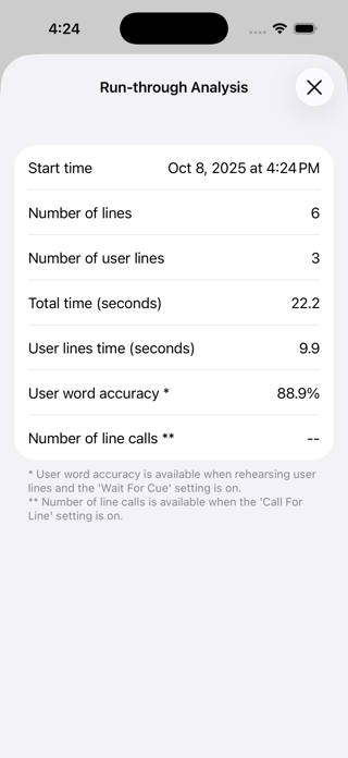 Run-Through: Line Rehearser Screenshot 3 of 10