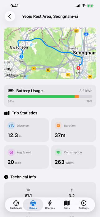 MateDrive: TeslaMate Client Screenshot 5 of 10