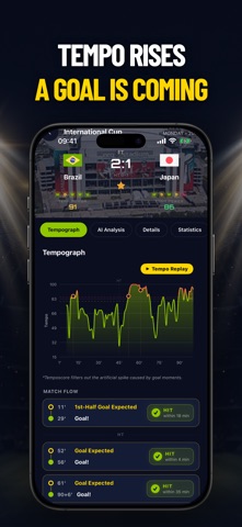 Temposcore: Soccer Predictions iPhone screenshot